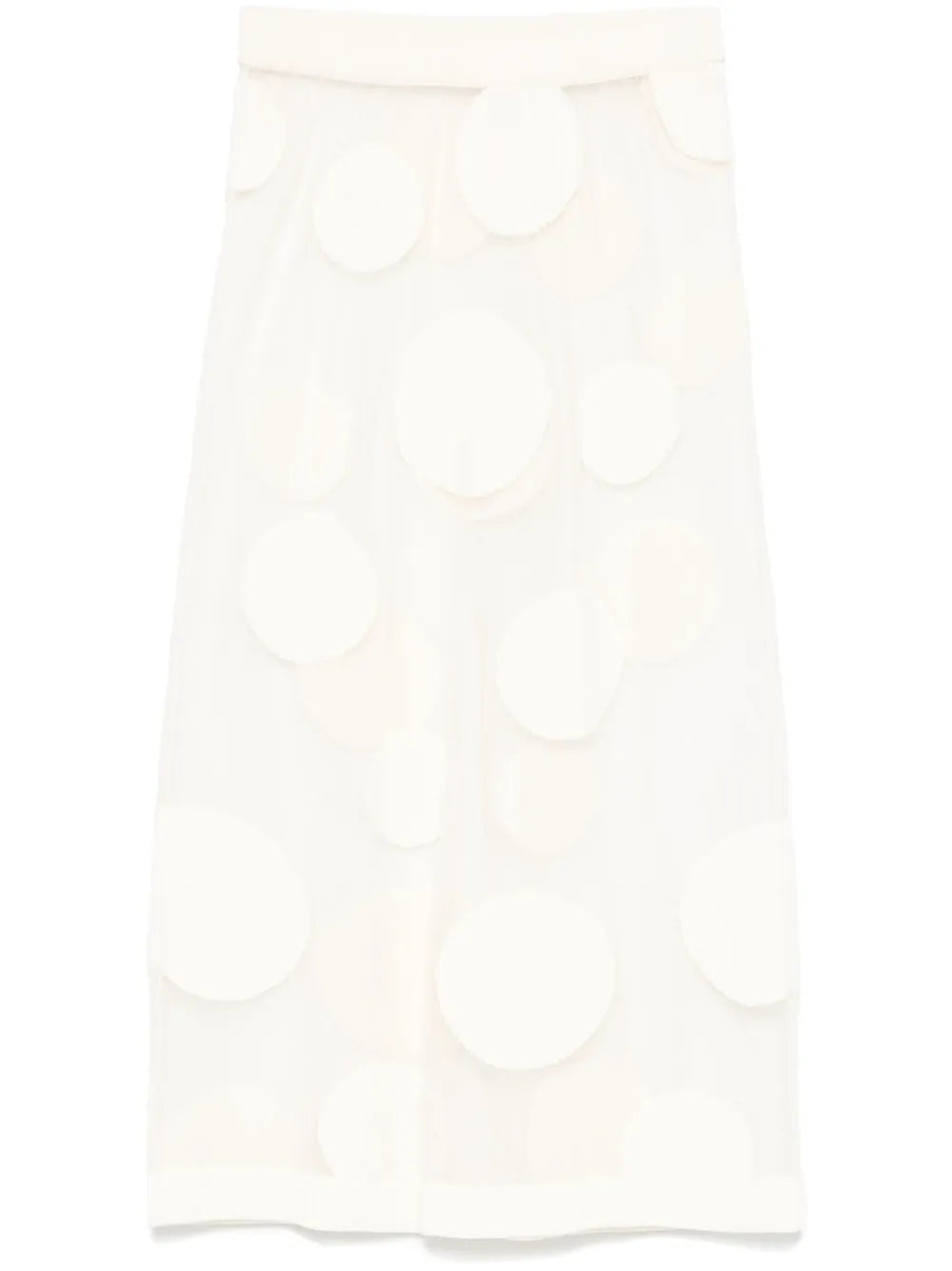 Polka-Dot Midi Skirt