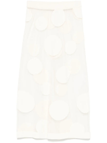 Polka-Dot Midi Skirt