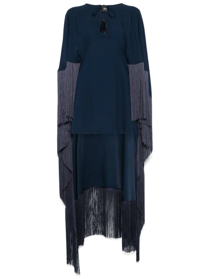 Cape-Detail Mini Dress