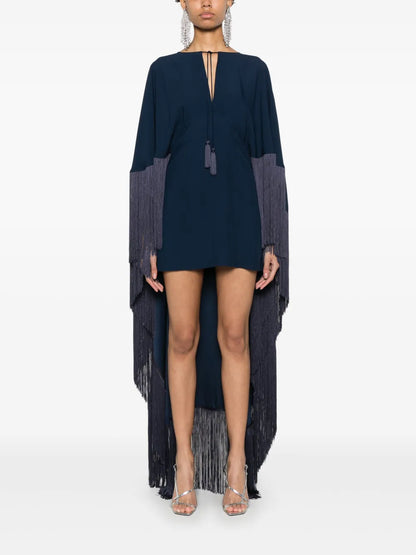 Cape-Detail Mini Dress