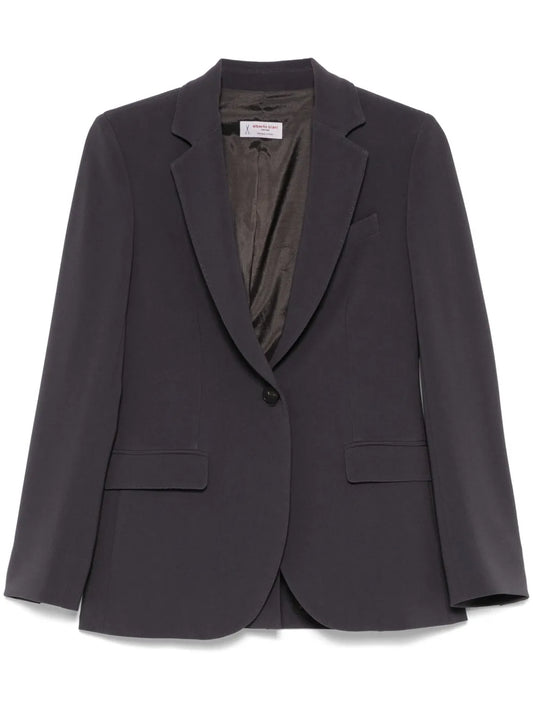 Crepe-Texture Blazer