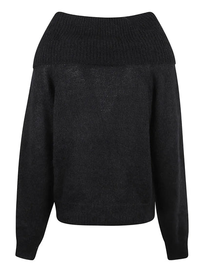 Off-Shoulder Mohair Jumper