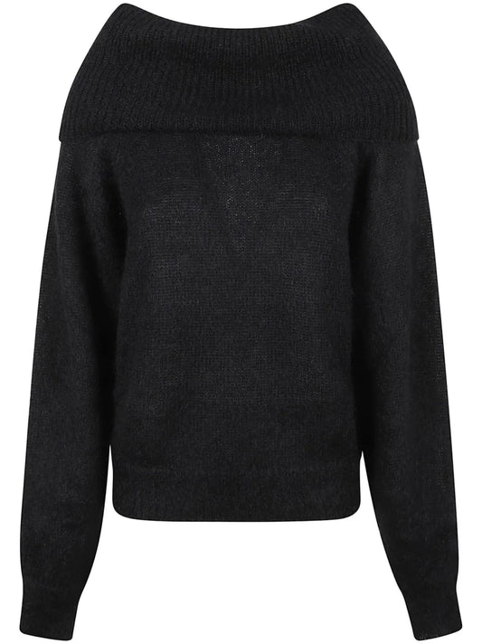 Off-Shoulder Mohair Jumper