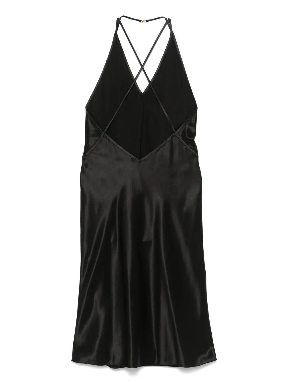 Silk Backless Slip Dress