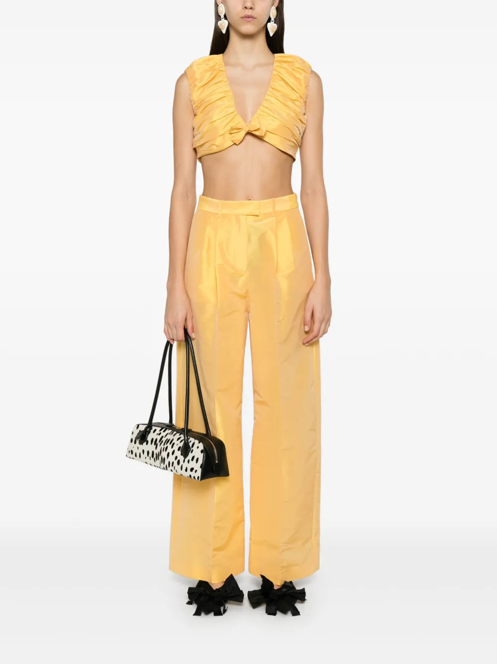 Pleated Cropped Top