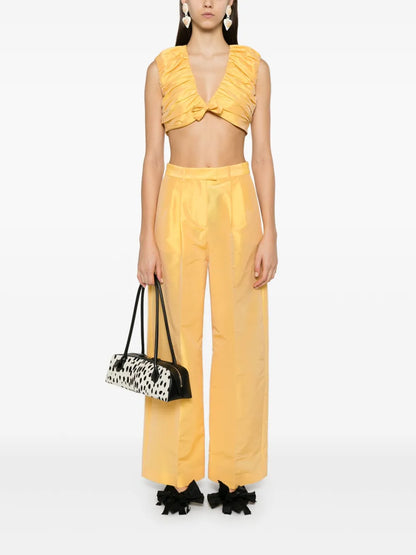 Pleated Cropped Top