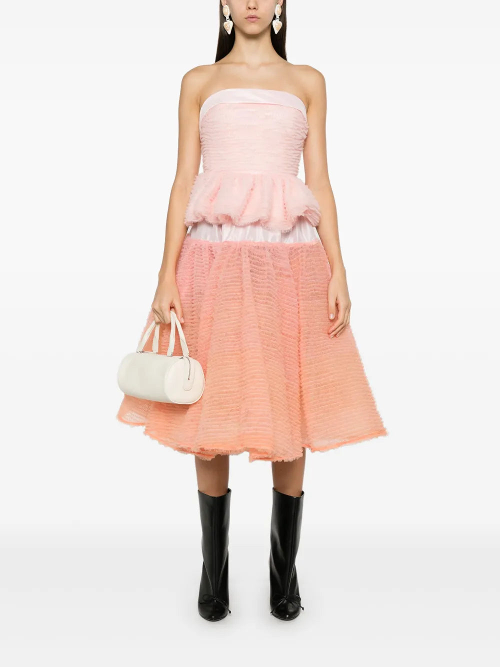 Ruffled Midi Skirt