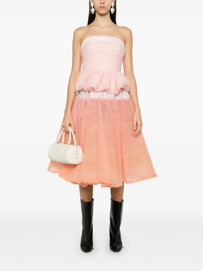 Ruffled Midi Skirt