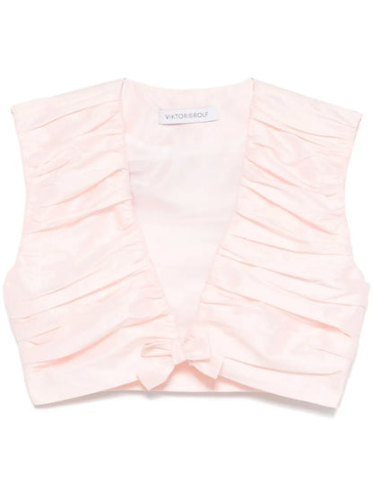 Pleated Cropped Top