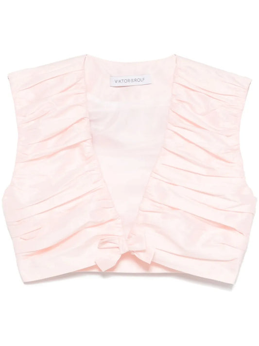 Pleated Cropped Top