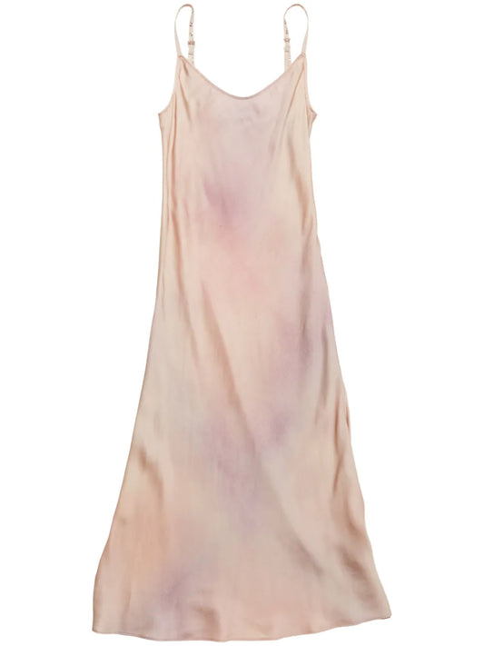 Faded-Effect Midi Dress