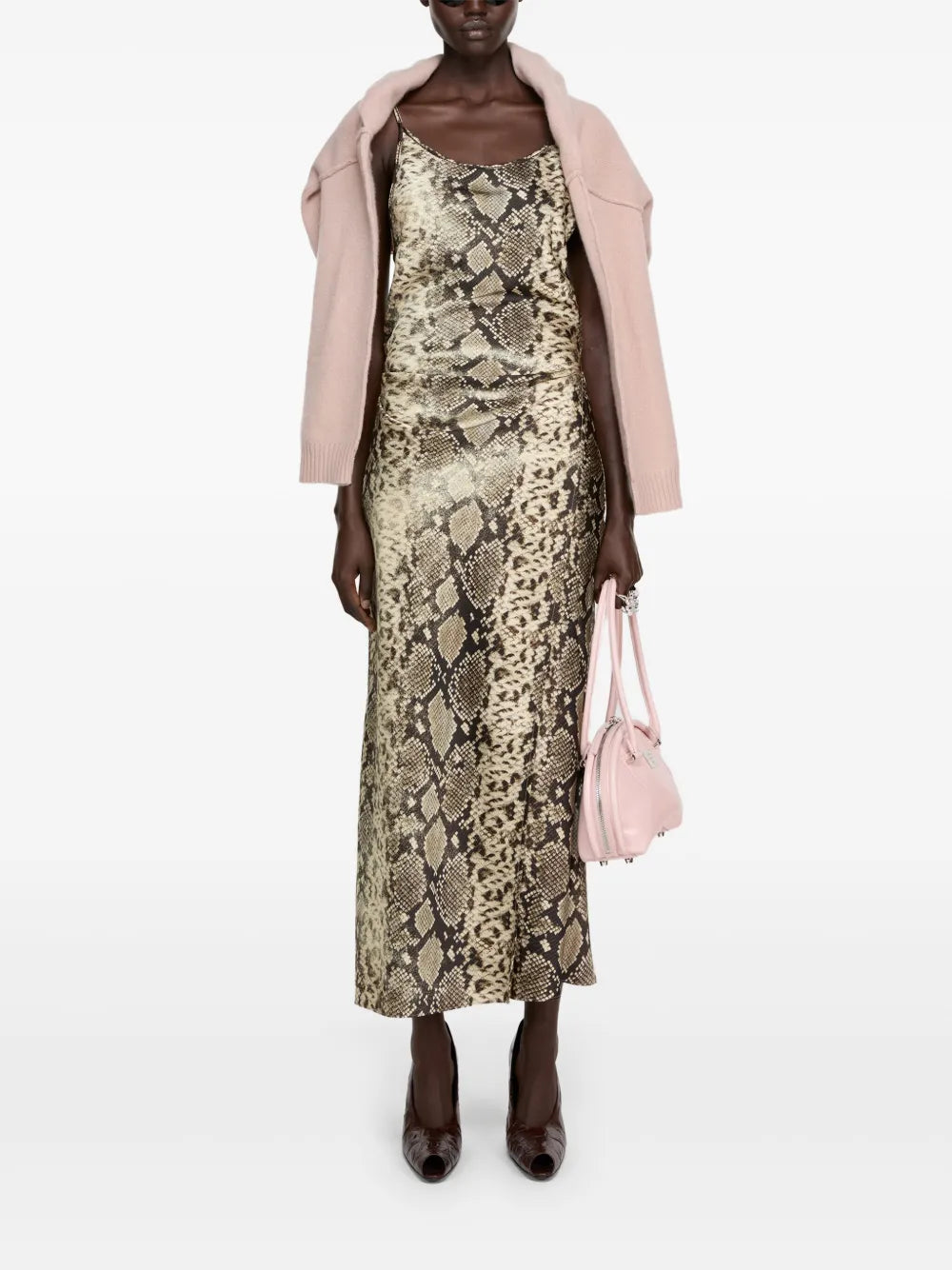 Snakeskin-Print Dress