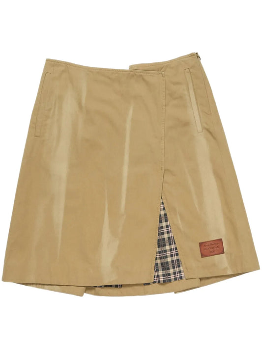 Twill Midi Skirt