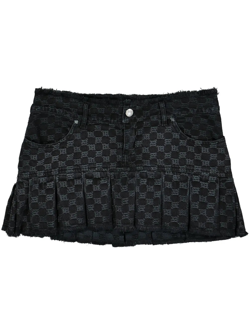 Monogram Pleated Skirt