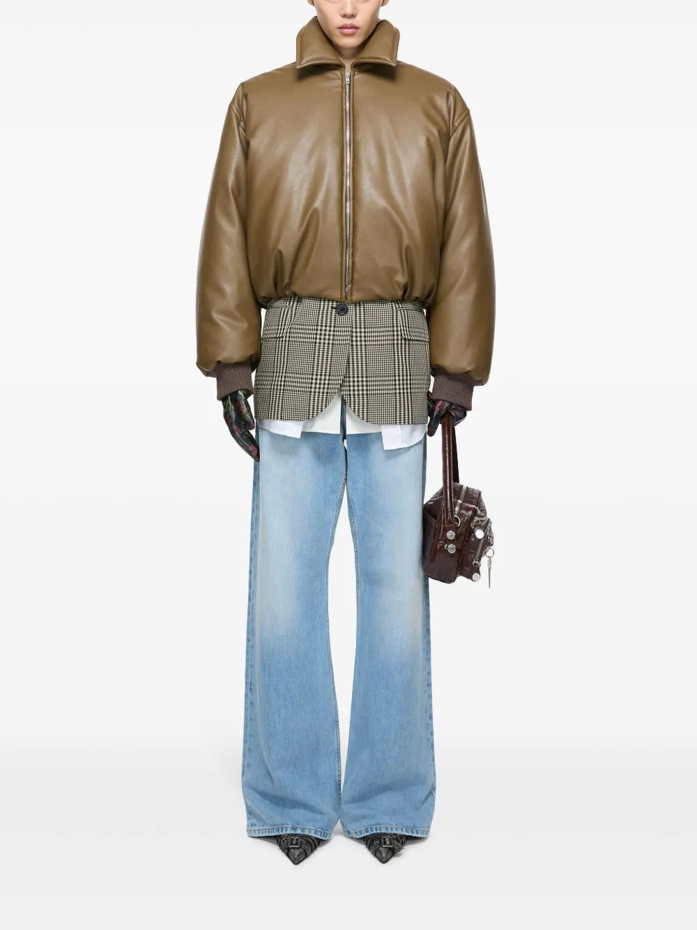 Coated Bomber Jacket