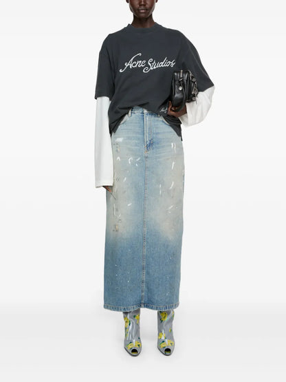 Denim Maxi Skirt
