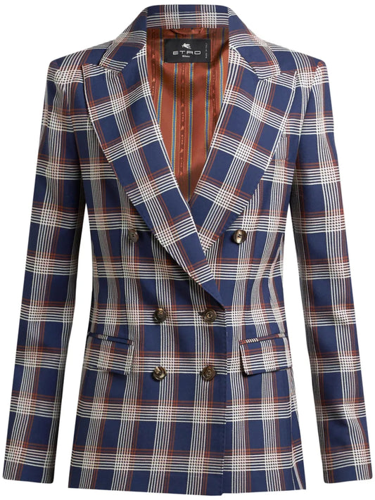 Check Tweed Blazer