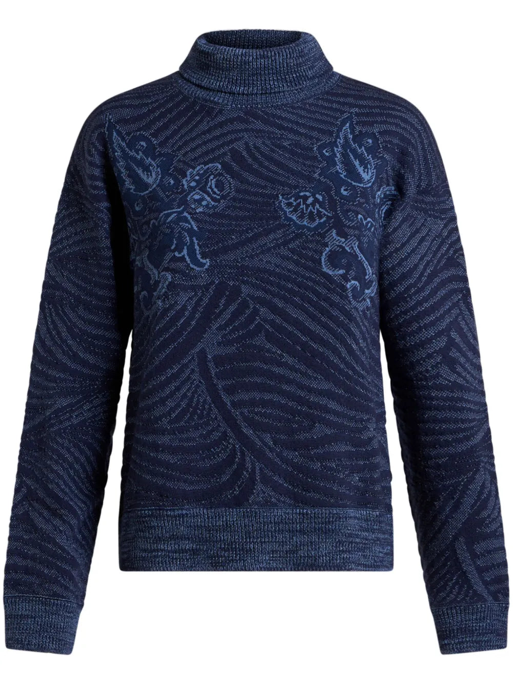 Jacquard Turtleneck Sweater