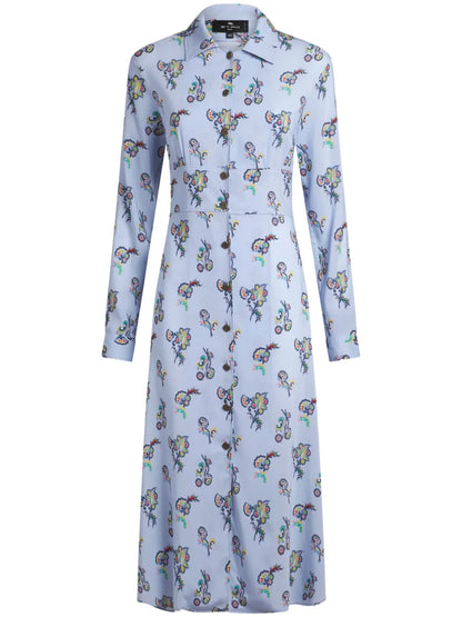 Printed Shirt Dress