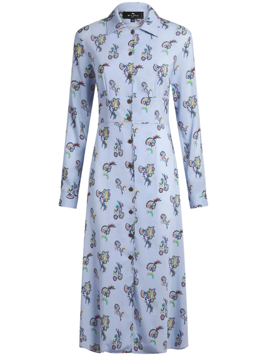 Printed Shirt Dress