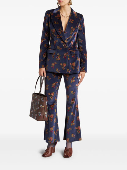 Floral Velvet Blazer