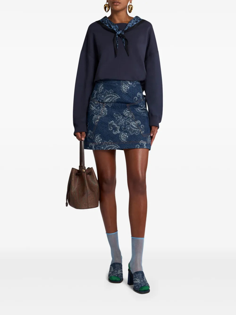 Denim Mini Skirt