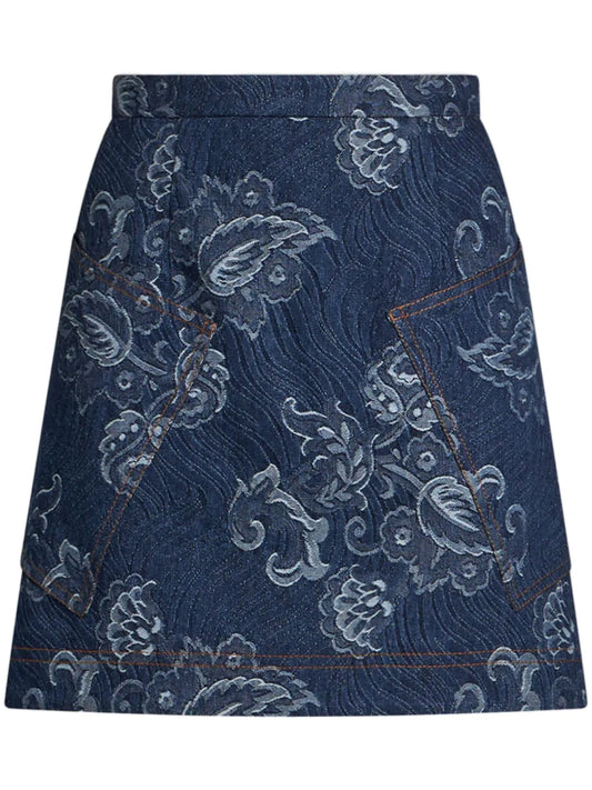 Denim Mini Skirt