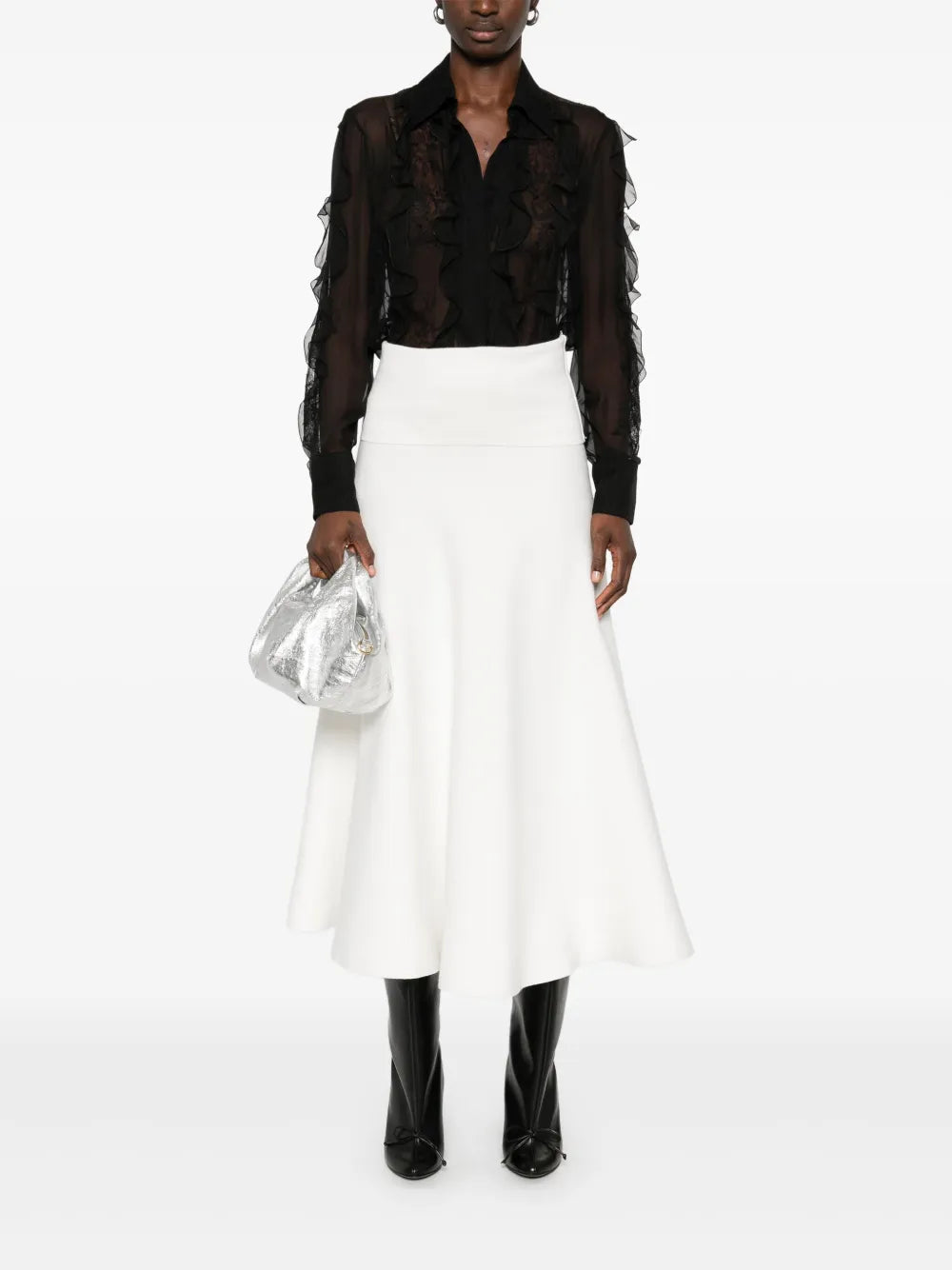 Floral-Embroidered Blouse