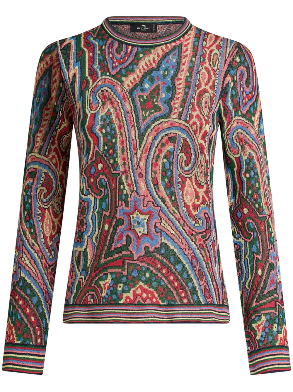 Paisley-Jacquard Sweater