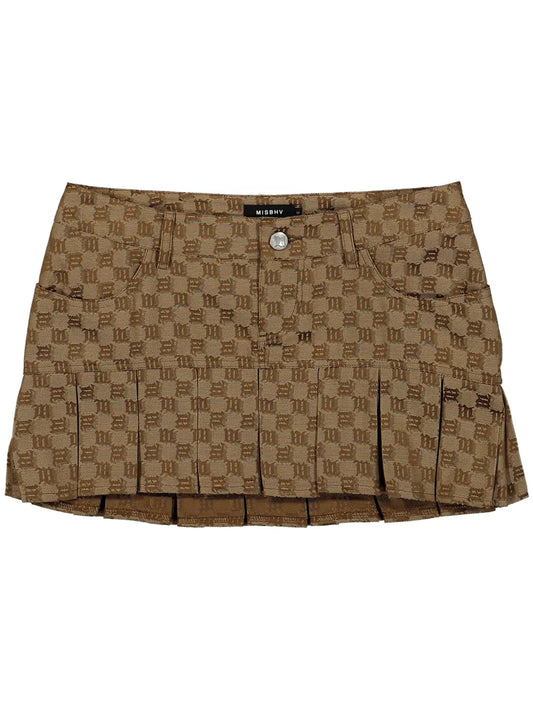 Logo-Jacquard Mini Skirt