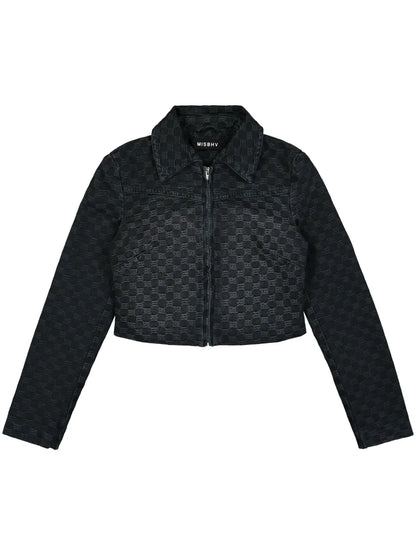 Jacquard Cropped Jacket