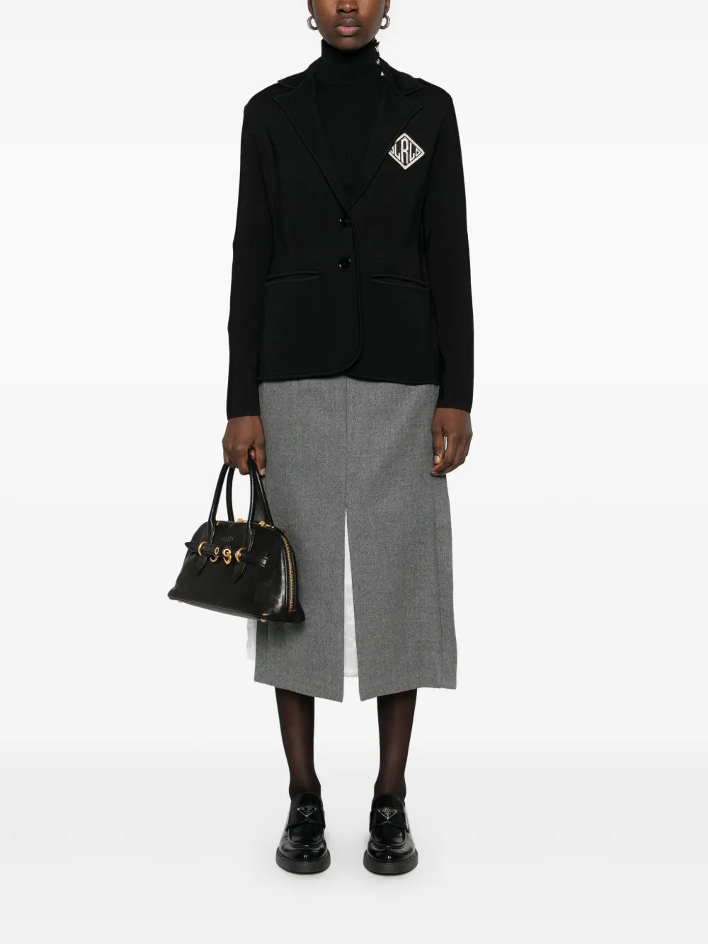 Logo-Embroidered Blazer