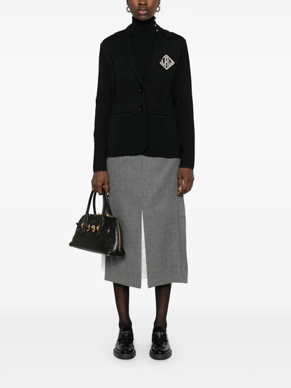 Logo-Embroidered Blazer