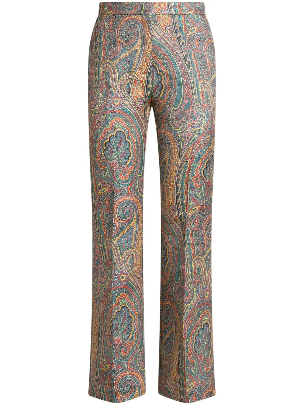 Paisley-Print Tailored Trousers