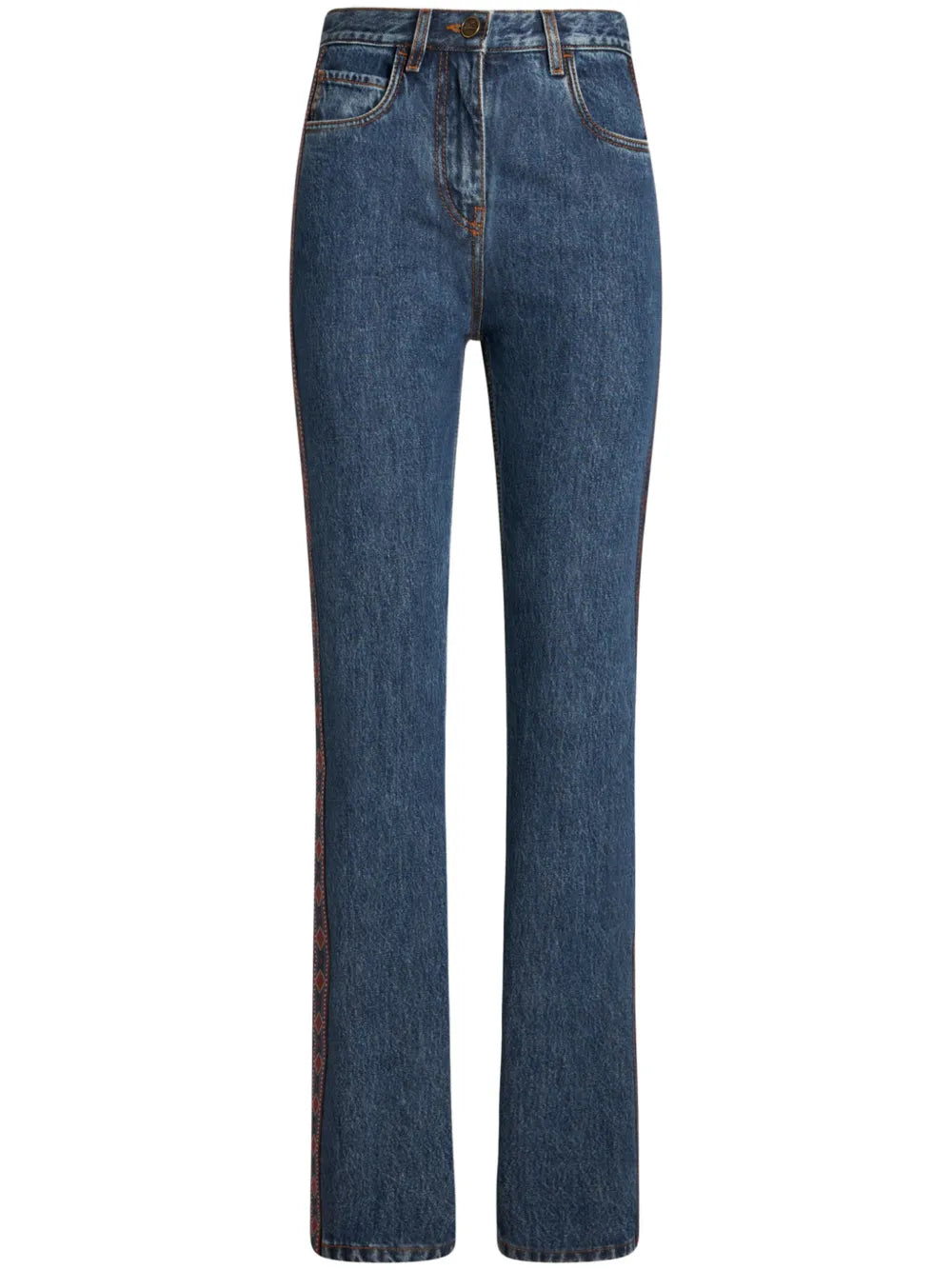 Side-Appliqué Jeans