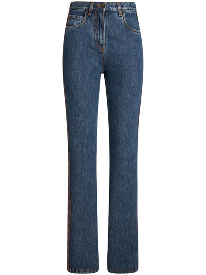 Side-Appliqué Jeans