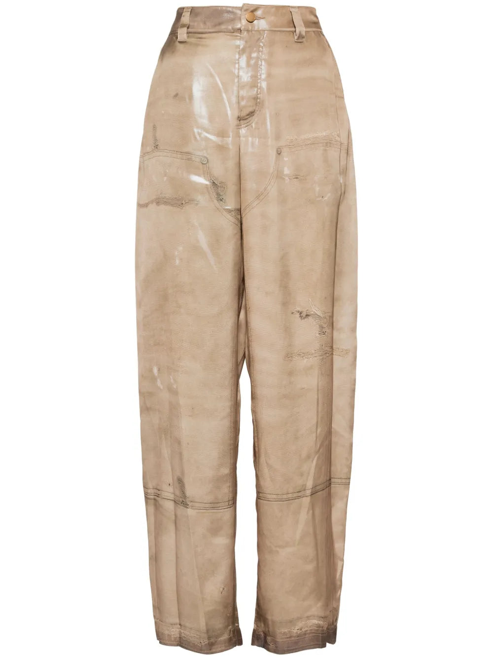 Trompe-L'Oeil Print Pants