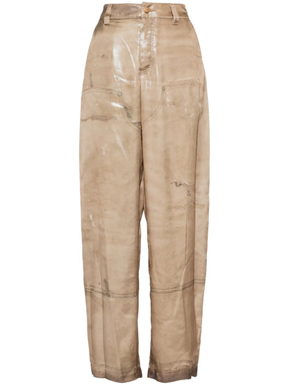 Trompe-L'Oeil Print Pants