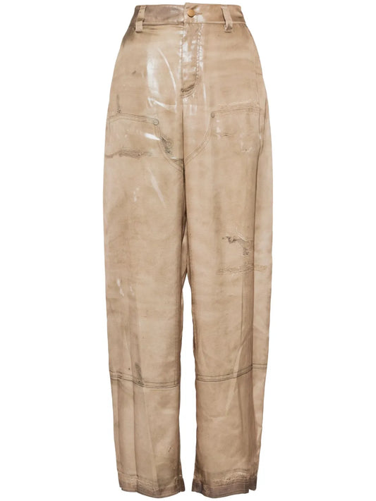 Trompe-L'Oeil Print Pants