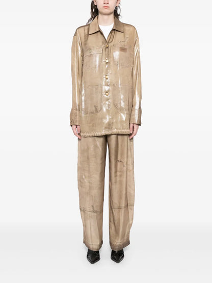 Trompe-L'Oeil Print Pants