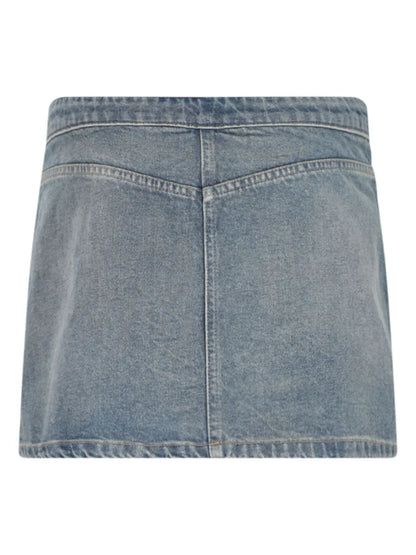 Logo-Embroidered Mini Skirt