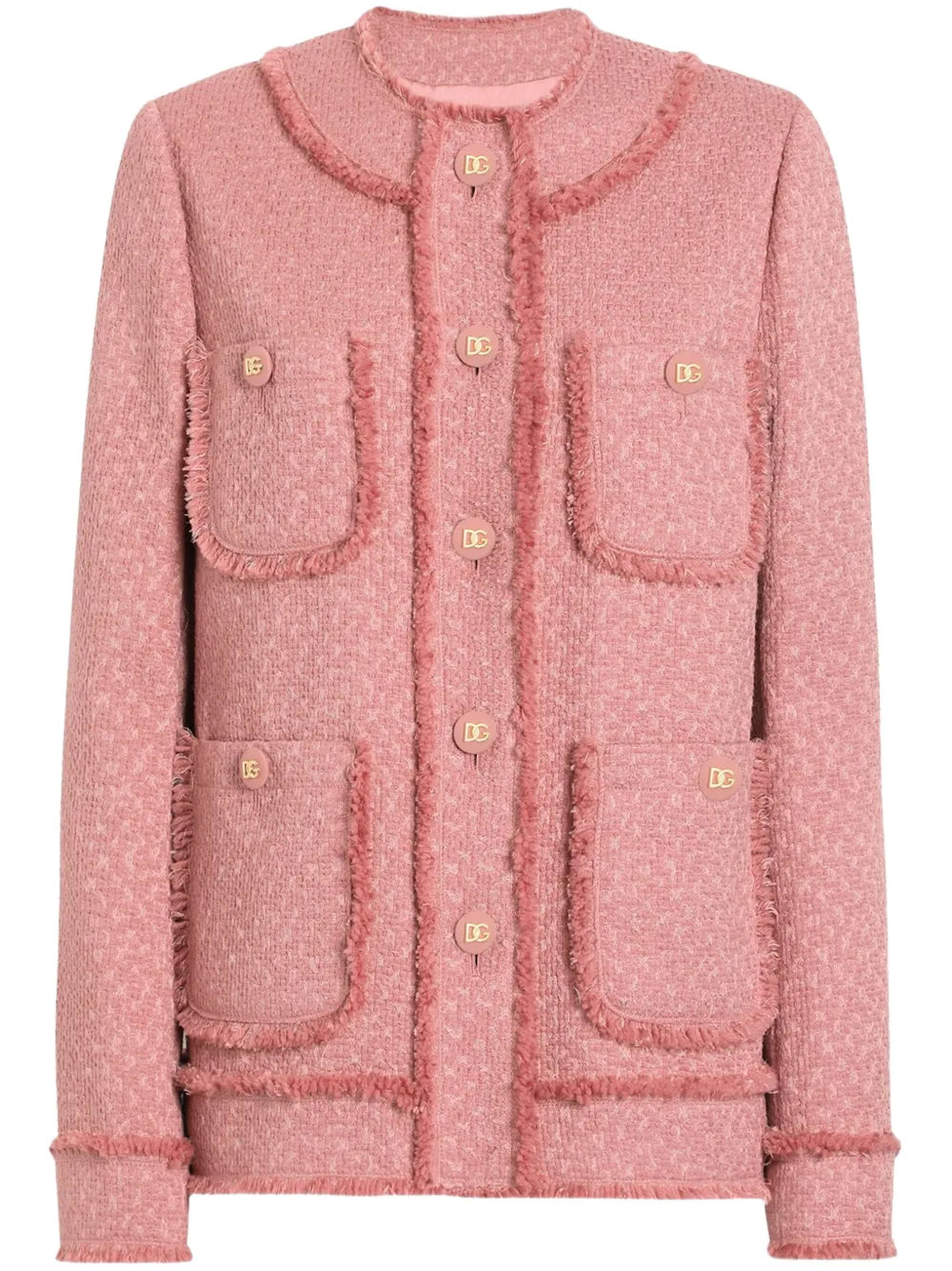 Single-Breasted Tweed Jacket