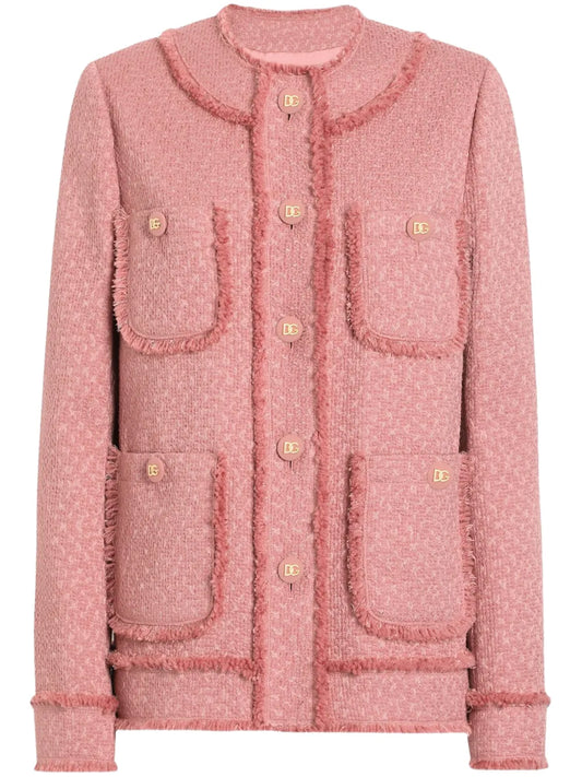Single-Breasted Tweed Jacket