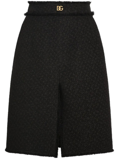 Tweed Midi Skirt