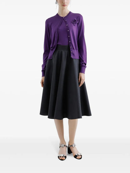 Pleated Midi Skirt