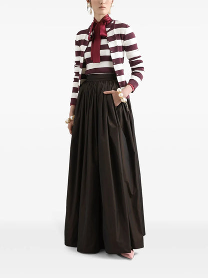 Iridescent-Effect Maxi Skirt
