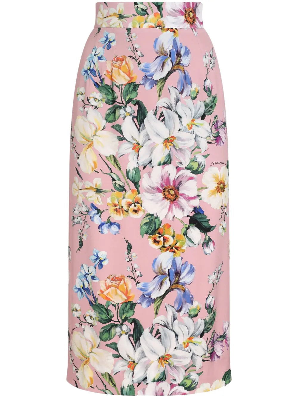 Floral-Print Midi Skirt