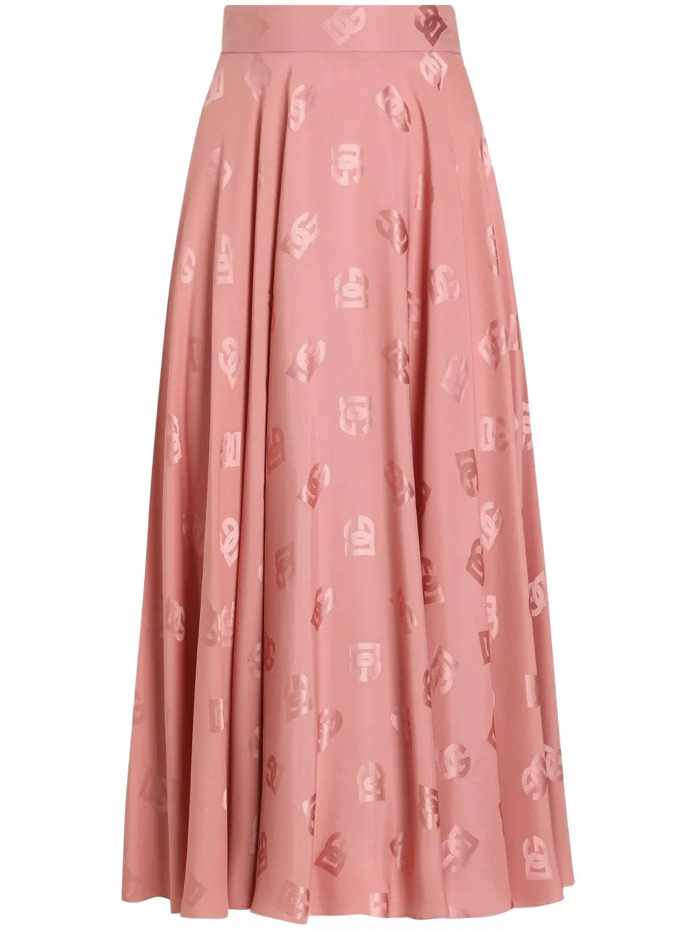 Monogram Midi Skirt