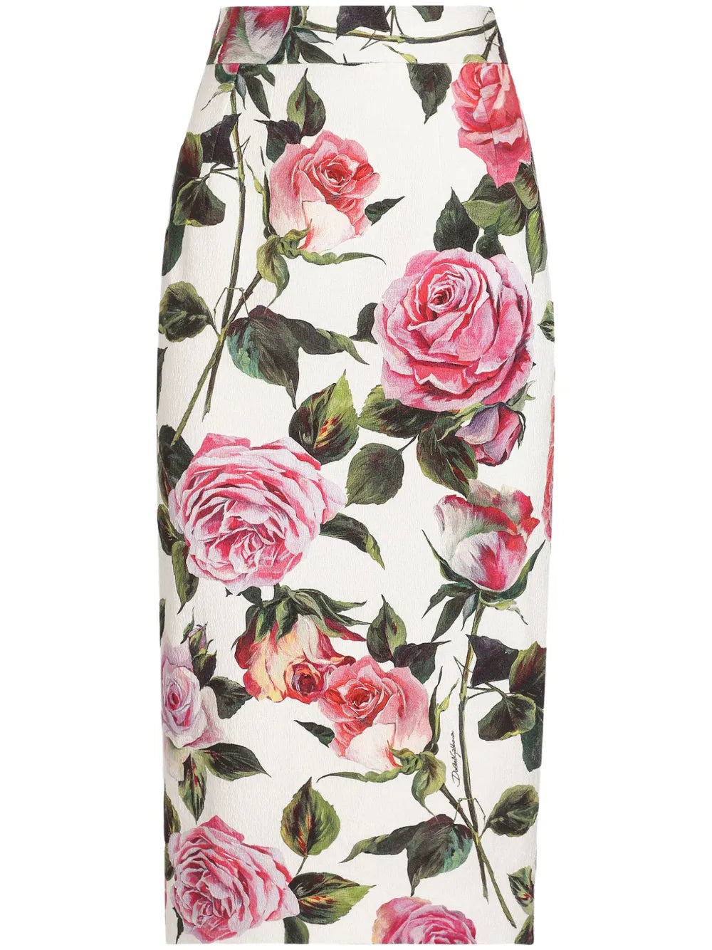 Floral-Print Midi Skirt
