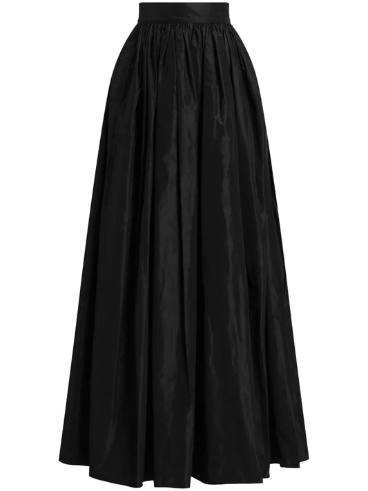 Taffeta Circle Maxi Skirt